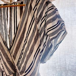 Stripped Summery Linen Jumpsuit